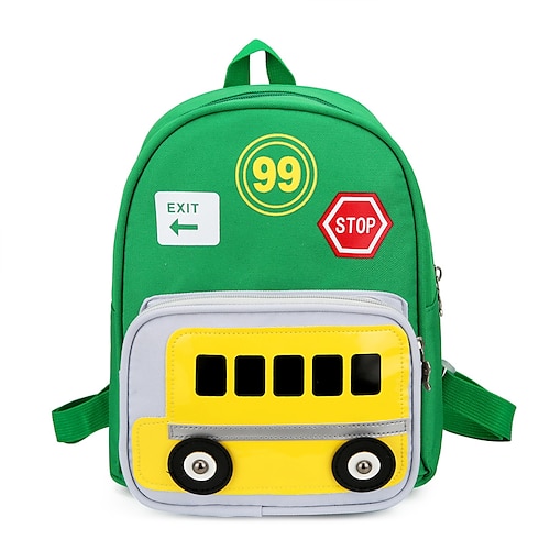 

Animal School Backpack Bookbag for Kids Lightweight With Water Bottle Pocket With Chest Strap Polyester School Bag Satchel 12 inch