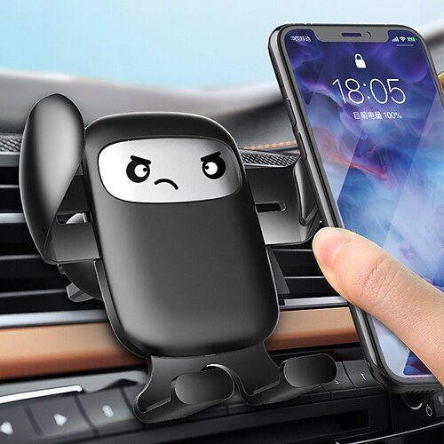

StarFire 4-7 Inches Suitable Car Phone Holder Cartoon Gravity Car Air Vent Mount Bracket Car Holder Mobile Phone Holder Cell Stand Support Car Accessories 1 Pack
