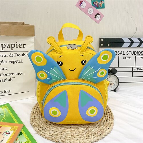 

Animal School Backpack Bookbag for Kids Lightweight With Water Bottle Pocket With Chest Strap Polyester School Bag Satchel 12 inch