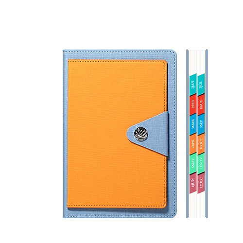 

2022 Daily Weekly Monthly Planner A5 5.8×8.3 Inch Classic PU Hardcover Agenda Monthly Tabs Planner 400 Pages for School Office Business