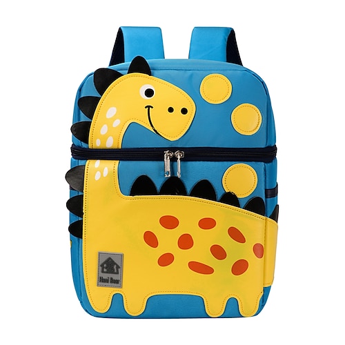 

Animal School Backpack Bookbag for Kids Lightweight With Water Bottle Pocket With Chest Strap Polyester School Bag Satchel 12 inch