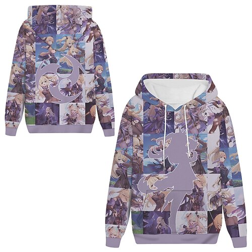 

Inspired by Genshin Impact Fischl Hoodie Anime 100% Polyester Anime 3D Harajuku Graphic Hoodie For Men's / Women's / Couple's
