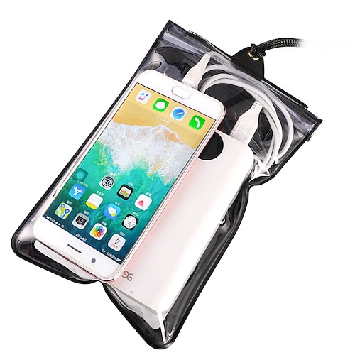 

2 Pack Waterproof Phone Pouch Portable Shockproof Water Resistant [30m / 98ft] Phone Case Dry Bag for Universal Swimming Snorkeling Diving / Boating Up to 7.2 inch TPU