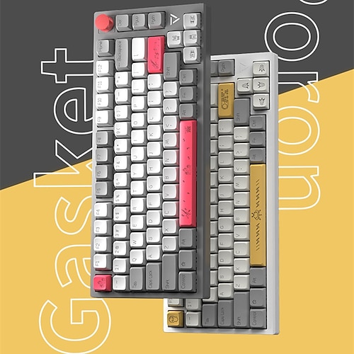 

AJAZZ AK816 Wireless 2.4GHz / Bluetooth5.0 Mechanical Keyboard Rechargeable Programmable 81 pcs Keys