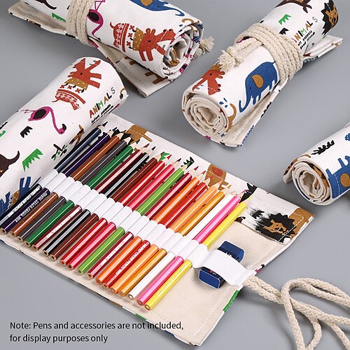 

PencilCasePenPouchMarkerBag Multifunction Canvas for School Student Kids