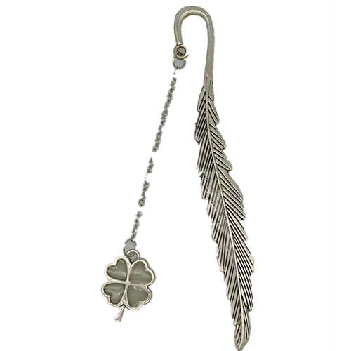 

Metal Bookmark Flower Feather Creative Delicate Page Markers Metal Retro Pendant Funny Bookmark for Student Women Gifts 11.52.41.8 inch