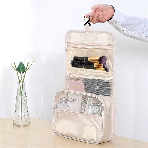 

Cosmetic Bag Small Portable Korean Simple Girl Heart Wash Bag Large Capacity Men's Cosmetic Bag Hook Bag