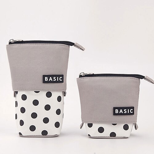 

PencilCasePenPouchMarkerBag Wear-Resistant Multifunction With Zipper Canvas for School Office Student