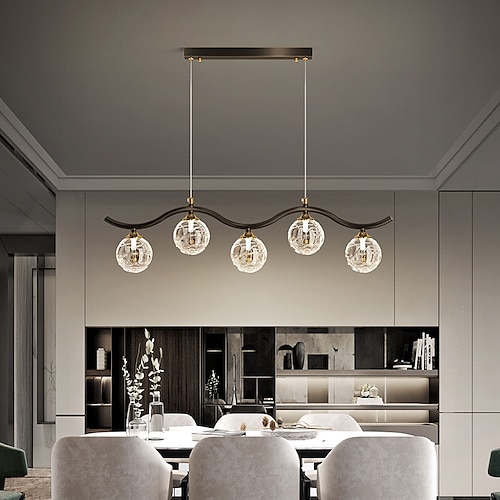 

81 cm lampadario stile nordico led lampada a sospensione finiture verniciate rame moderno soggiorno sala da pranzo ristorante 220-240v