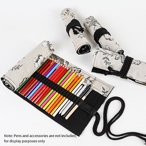 

PencilCasePenPouchMarkerBag Multifunction Canvas Cotton and Linen for School Student Kids