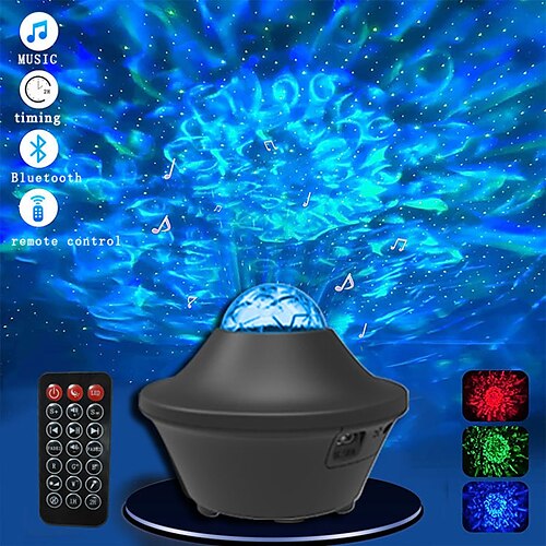 

Star Galaxy Projector Light Bluetooth Speaker Remote Controlled Voice-activated Mode Christmas Party Wedding Red