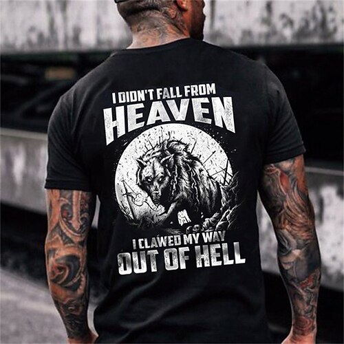 

Men's T shirt 3D Print Graphic Letter Crew Neck Street Casual Print Short Sleeve Tops Basic Fashion Classic Comfortable Black / Sports / Summer