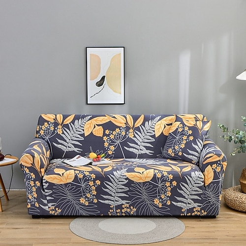 

Stretch Sofa Cover Slipcover with Seat Cover Elastic Sectional Couch Armchair Loveseat 4 Or 3 Seater L Shape Soft Durable Washable