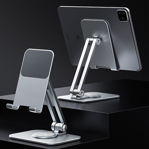 

All aluminum alloy iPad stand desktop flat support metal 360 degree adjustable folding multifunctional pad Pro support