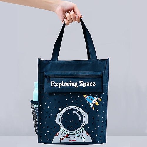 

Cartoon Solid Kawii Purse for Student Kids Boys Multi-function Wear-Resistant Classic Nylon School Bag Satchel