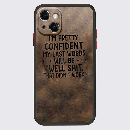 

Graffiti Phone Case For Apple iPhone 13 Pro Max 12 11 SE 2022 X XR XS Max 8 7 Unique Design Protective Case Shockproof Dustproof Back Cover TPU