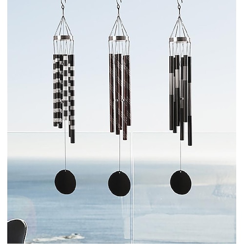 

european style danfeng welcome autumn wind chimes metal aluminum tube outdoor courtyard decoration pendant creative lover friend gift