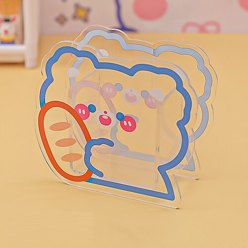 

PenPencilHolderCup Cartoon Creative Transparent Plastics for School Office Student