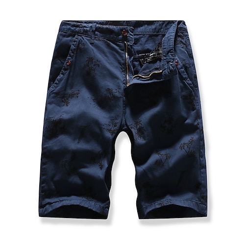 

Men's Classic Style Fashion Shorts Cargo Shorts Pocket Knee Length Pants Casual Daily Solid Color Comfort Breathable Mid Waist Green Gray Army Green Dark Blue Coffee 32 34 36 38