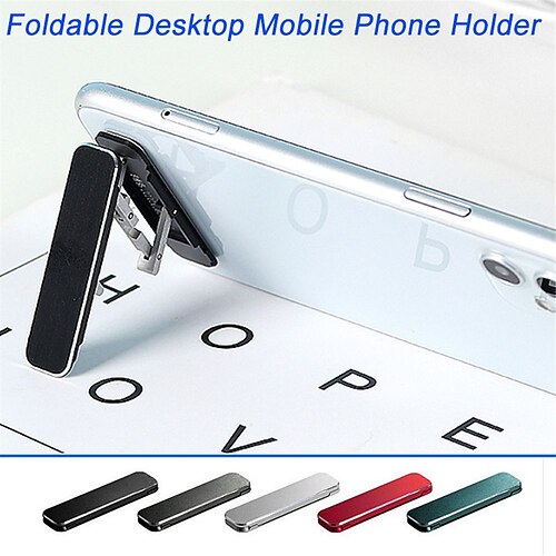 

Universal Mini Invisible Foldable Mobile Phone Stand Aluminum Alloy Desktop Mount Material Holder Adjustable Angle