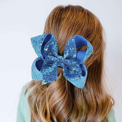 

Toddler / Baby Girls' Active / Sweet Daily / Outdoor Blue / Red Solid Colored Shiny Metallic / Bow Polyester Hair Accessories Green / Blue / Black One-Size