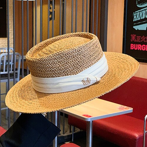 

Simple Pastoral Polyester / Polyamide Hats with Metal 1 PC Holiday / Horse Race Headpiece