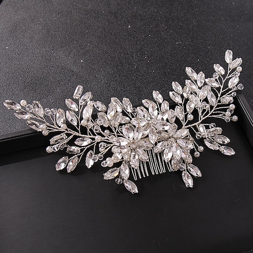 

Hair Combs Hair Accessory Imitation Pearl Rhinestone Wedding Party / Evening Wedding With Faux Pearl Headpiece Headwear