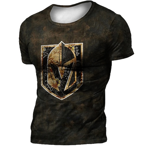 

Men's Unisex T shirt 3D Print Graphic Prints Mask Crew Neck Street Daily Print Short Sleeve Tops Casual Designer Big and Tall Sports Coffee