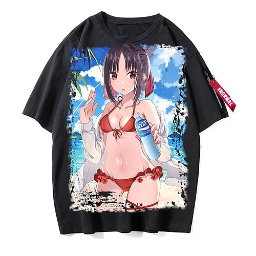 

Inspired by Kaguya Sama: Love Is War Fujiwara Chika Shinomiya Kaguya Cosplay Costume T-shirt Polyester / Cotton Blend Pattern Harajuku Graphic Kawaii T-shirt For Men's / Women's / Couple's