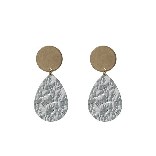 

1 Pair Hoop Earrings For Women's Street Prom Date Copper Classic Fashion