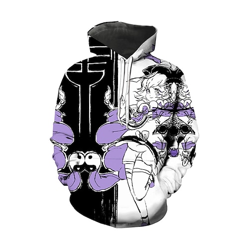 

Inspired by Genshin Impact Xiao Zhongli Hoodie Anime 100% Polyester Anime 3D Harajuku Graphic Hoodie For Men's / Women's / Couple's