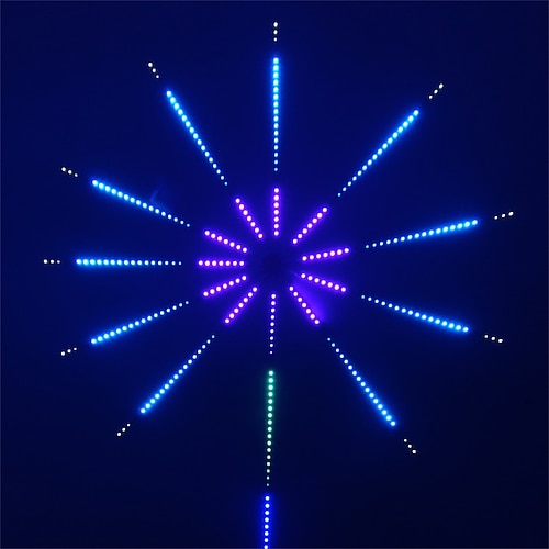 

Starburst Fireworks LED Strip Lights Music Sync Dream Color Changing 5050 SMD APP Smart Control Christmas Party Holiday Decoration