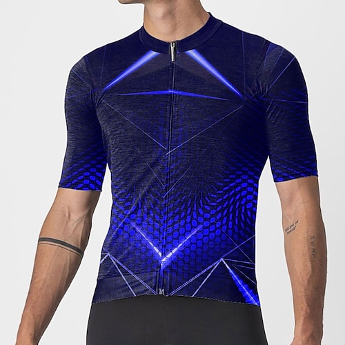 

21Grams Men's Cycling Jersey Short Sleeve Bike Jersey Top with 3 Rear Pockets Mountain Bike MTB Road Bike Cycling Breathable Quick Dry Moisture Wicking Soft Green Yellow Red Graphic Polyester Spandex
