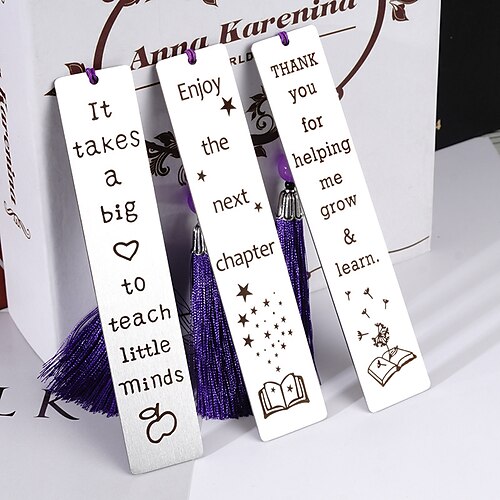 

Metal Bookmark Geometrical Creative Delicate Page Markers Metal Pendant Bookmark for Student Women Gifts 132.6 inch