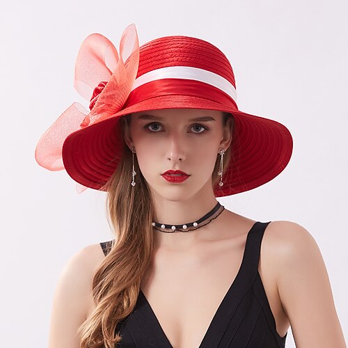 

Women's Chic Modern Bucket Hat Sun Hat Party Dailywear Holiday Floral Floral Black White Hat Portable Windproof Comfort