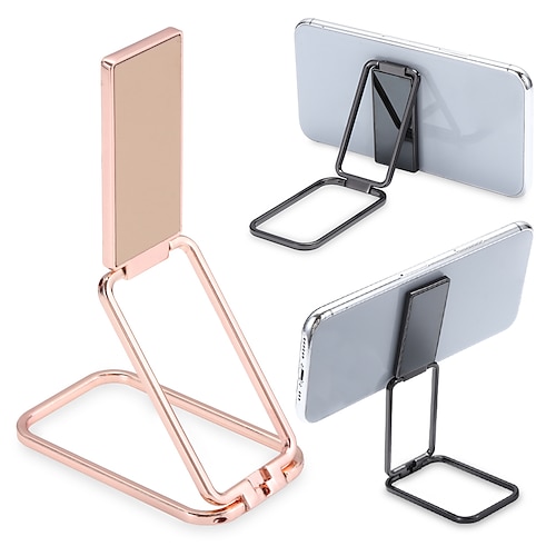 

360 Rotation Foldable Mobile Phone Stand Back Ultra Thin Phone Ring Holder Multi Angle Portable For Desk Metal Finger Kickstand
