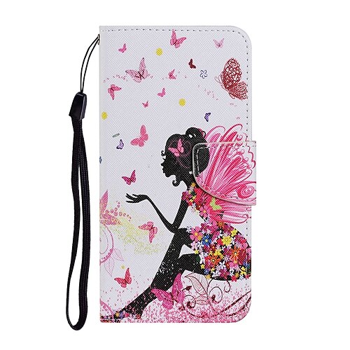 

Phone Case For Samsung Galaxy Wallet Card A33 S22 Ultra Plus S21 FE S20 A72 A52 A42 Shockproof with Wrist Strap Card Holder Slots Butterfly Flower Animal PU Leather