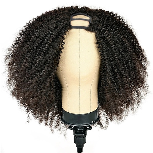 

U Part Wig Human Hair Afro Kinky Curly Wigs for Black Women 8-20 inch Glueless Wigs 150% Density Brazilian Half Wig Upgraded U Shape Clip in Wigs Curly U Part Human Hair Wig Remy Human Hair Extension