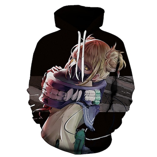 

Inspired by Demon Slayer: Kimetsu no Yaiba Himiko Toga Hoodie Cartoon 100% Polyester Anime Harajuku Graphic Kawaii Hoodie For Men's / Women's / Couple's