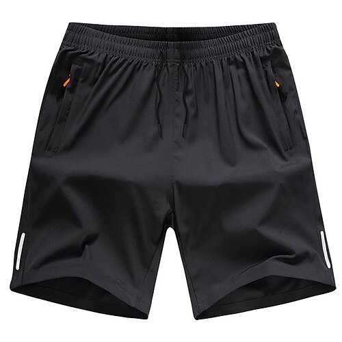 

Men's Hiking Shorts Summer Outdoor Breathable Quick Dry Lightweight Reflective Trim Shorts Bottoms Drawstring Elastic Waist Black Blue Fishing Climbing Running M L XL 2XL 3XL