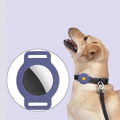 

Phone Case For Apple AirTag Airtag Dog Collar AirTag Anti-lost Locator Tracker Solid Colored Silicone