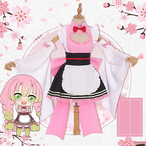 

Inspired by Demon Slayer: Kimetsu no Yaiba Kanroji Mitsuri Anime Cosplay Costumes Japanese Cosplay Suits Kimono Coat For Women's