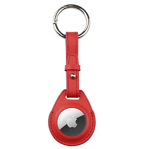 

Phone Case For Apple AirTag AirTag Case AirTag Portable Shockproof Anti-lost Solid Colored PU Leather