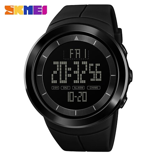 

SKMEI Digital Watch for Men Digital Digital Stylish Stylish Casual Waterproof Calendar Dual Time Zones ABS Silicone Fashion