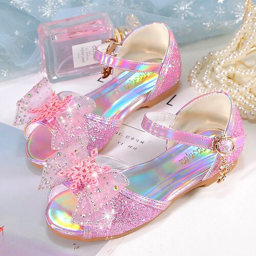 

Girls' Sandals Flats Dress Shoes Flower Girl Shoes Princess Shoes School Shoes Rubber PU Portable Shock Absorption High Elasticity Princess Shoes Big Kids(7years ) Little Kids(4-7ys) Daily Walking