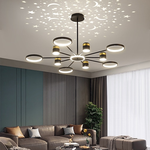 

Modern Chandelier Projection Light LED Starry Sky Creative Romantic Hall Bedroom Living Room