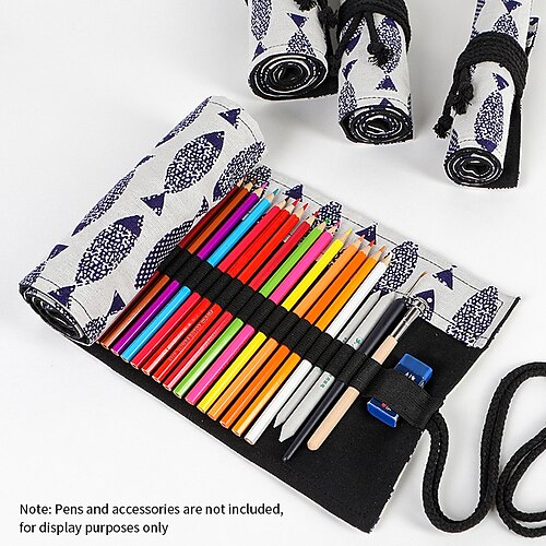 

PencilCasePenPouchMarkerBag Multifunction Canvas for School Student Kids
