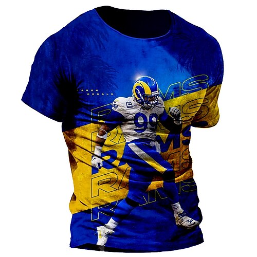 

Men's Unisex T shirt 3D Print Graphic Prints Human Sports Crew Neck Street Daily Print Short Sleeve Tops Casual Designer Big and Tall Sports Green Blue Black