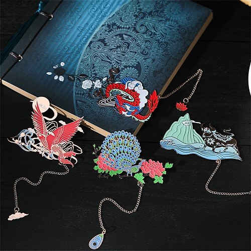 

Metal Bookmark Animal Creative Delicate Page Markers Metal Retro Aesthetic Bookmark for Student Women Gifts 2.363.15 inch