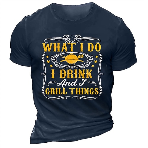 

Men's Unisex T shirt Tee Graphic Letter Crew Neck Green Blue Gray Black 3D Print Outdoor Street Short Sleeve Print Clothing Apparel Sports Designer Casual Big and Tall / Summer / Summer
